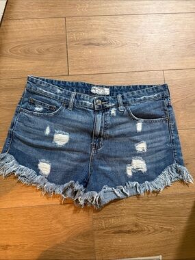 Free People distressed cut off Jean shorts